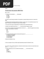 Construction Documents ARCH 6412