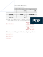 Law of Multiple Proportion