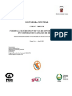 Formulacion de Proyectos de Inversion