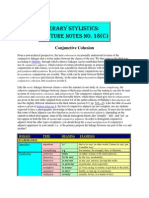 Literary Stylistics: Lecture Notes No. 18 (C) : Conjunctive Cohesion