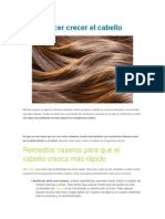 Cómo Hacer Crecer El Cabello