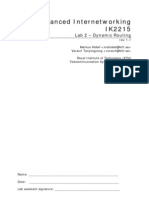 Advanced Internetworking Lab 2 - Dynamic Routing