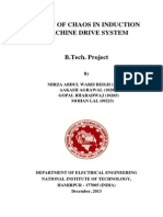 Study of Chaos in Induction Machine Drives