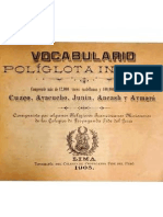 Vocabulario Poliglota Incaico