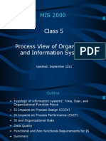 Class 5 Process View of Organization and Information Systems