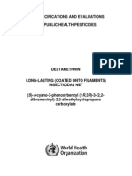 Deltamethrin Coated LN Specs Eval WHO Sep 2010