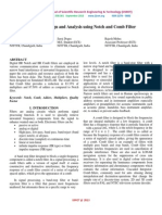 IIR Filter Design and Analysis Using Notch and Comb Filter