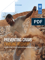 2012 Review of UNDP's Work in Conflict and Disaster-Affected