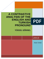 A Contrastive Analysis of The English and Turkish Pronouns Yuksel Goknel-Signed