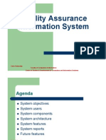 Quality Assurance Information System