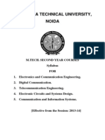 M.tech Syllabus 2nd Year Mtu