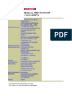 Math 542 Numerical Solutions of Differential Equations