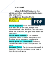 Qualidades de Oxalá