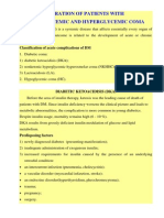 10 Management of Patient With Hypoglycemic Coma. Management of Patient With Hyperglycemic (Ketoacidotic) Coma