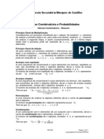 5 Resumo e Exercicios de Calculo Combinatorio