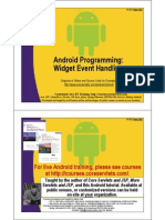 Android Widget Event Handling PDF