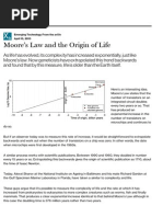 Moore's Law and The Origin of Life - MIT Technology Review PDF