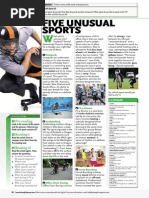 Text: Five Unusual Sports