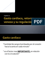 Cap. 20 Gasto Cardiaco, Retorno Venoso y Su Regulacion