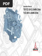 Motor Deutz Tcd20122013 2v Operations Man 3123761