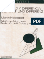 Martin Heidegger - Indentidad y Diferencia