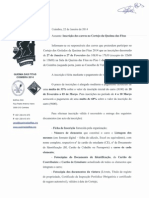 Regulamento de Inscrição Dos Carros No Cortejo Da Queima Das Fitas 2014