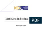  Markstrat Individual Assignment