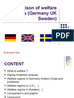 A Comparison of Welfare Regimes (Germany UK and Sweden)