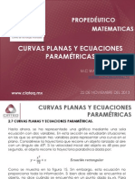 2.3 Curvas Planas y Ecuaciones Paramétricas PDF