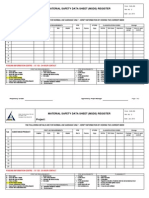 Material Safety Data Sheet (MSDS) Register Project