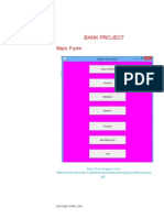 Core Java Bank Management Project