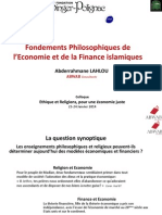 Abderrahmane Lahlou - Fondements Philosophiques Et Éthiques de L'économie Et de La Finance Islamiques