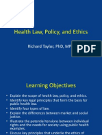 Health Law, Policy, and Ethics (Part 1a)