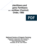 Organic Fertilizer Quality Norms India