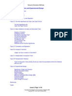 Lesson 2 - Univariate Statistics and Experimental Design