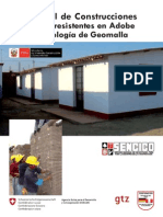 Manual de Construcciones Sismorresistentes en Adobe Tecnología de Geomalla