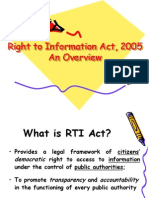 Right To Information Act, 2005 An Overview