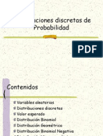 Distribuciones Discretas de Probabilidad