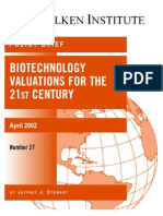 Risk-Adjusted Net Present Value Milken Institute 2002