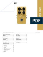 TC Electronic Alter Ego Delay Manual English