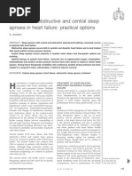 Treatment of Obstructive and Central Sleep Apnoea in Heart Failure: Practical Options