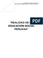 Realidad de La Educación Social Peruana