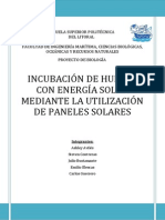 Incubación de Huevos Con Energía Solar Mediante La Utilización de Paneles Solares