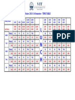 Slot Timetable