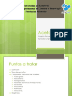 Productos Naturales. Acetatos