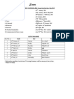 Bba Academic Calendar Jan-Apr14