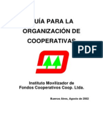 Guia para La Organizacion de Cooperativas