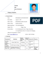  Resume of Mohammad Arif Mohiuddin