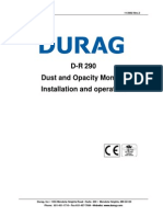 Durag DR290 Installion and Operation PDF