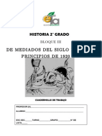 Cuadernillo de Trabajo Historia 2do. Grado Bloque III